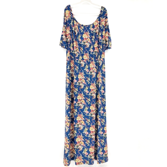 KOH KOH Floral Plus Off The Shoulder Maxi Dress - Picture 5 of 9